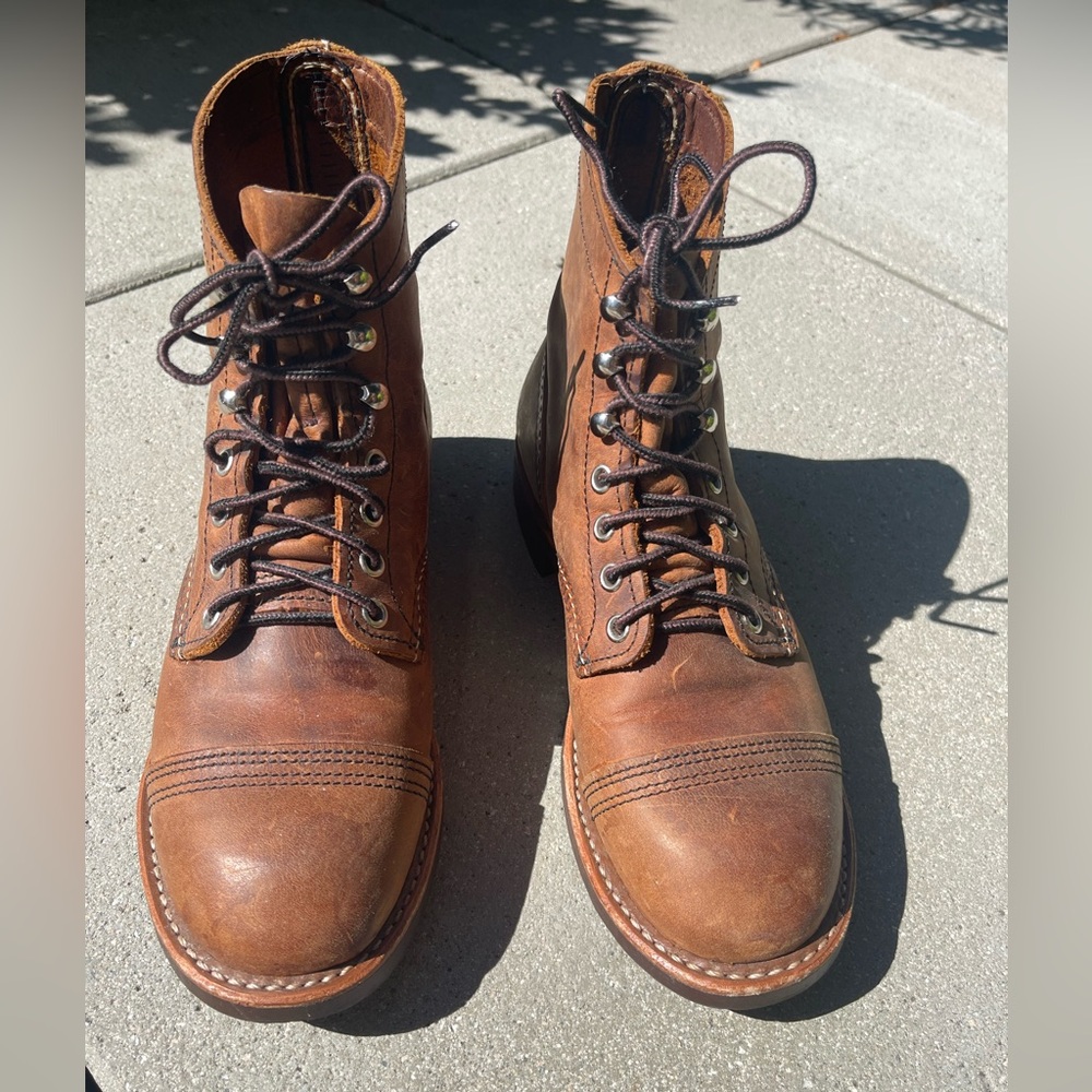 Red Wing Shoes Leather Boots Iron Ranger 8085 Size 6 D
